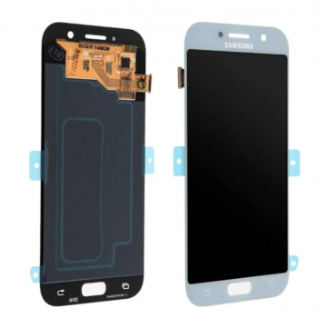 Дисплей (экран) для Samsung A520F Galaxy A5 (2017) + тачскрин, голубой, Blue Mist,  TFT, копия