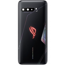 Задняя крышка для Asus ROG Phone 3 ZS661KS, черная, Black Glare, оригинал (Китай) + стекло камеры 