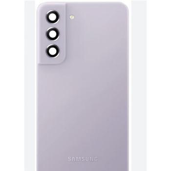 Задняя крышка для Samsung G990B Galaxy S21 FE 5G, фиолетовая, Lavender, оригинал (Китай) + стекло камеры 