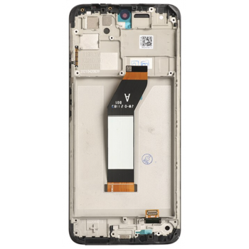 Дисплей (экран) для Xiaomi Redmi 10 + тачскрин, с передней панелью, черный