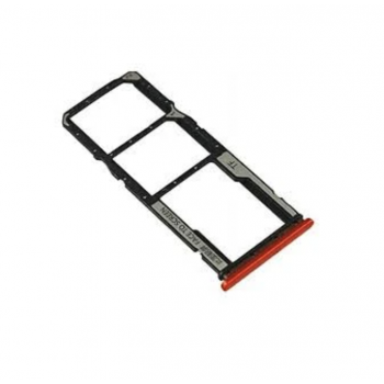 Слот Sim-карты и карты памяти для Xiaomi Redmi 9T, оранжевый, на две Sim-карты 