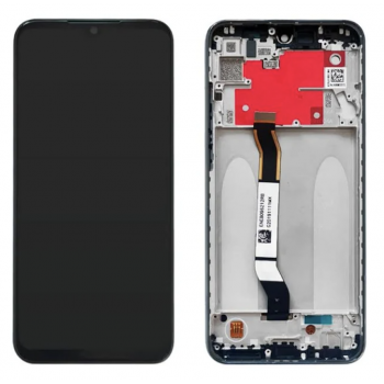 Дисплей (экран) для Xiaomi Redmi Note 8T + тачскрин, черный, с передней панелью