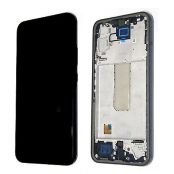 Дисплей (экран) для Samsung A346B Galaxy A34 + touchscreen, черный, TFT, с передней панелью серого цвета, Graphite 
