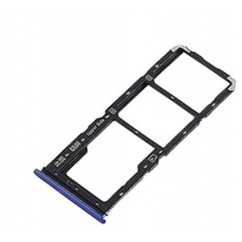 Слот Sim-карты и карты памяти для Vivo Y20, синий, Purist Blue, на две Sim-карты 