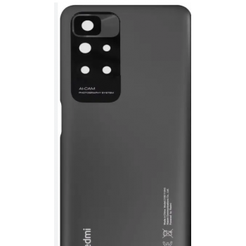 Задня кришка Xiaomi Redmi 10/Redmi 10 2022/Redmi 10 Prime/Redmi 10 Prime 2022, сіра, Carbon Gray, оригінал PRC + скло камери