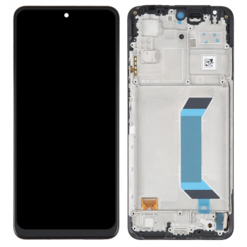 Дисплей (экран) для Xiaomi Poco X5 5G/Redmi Note 12 5G + touchscreen, черный, Amoled, оригинал (Китай) переклеено стекло, с передней панелью 