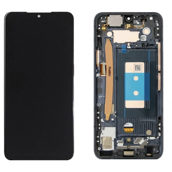Дисплей (экран) для LG G850UM G8X ThinQ/V510N V50S ThinQ 5G + тачскрин, черный, OLED, копия хорошего качества с передней панелью 