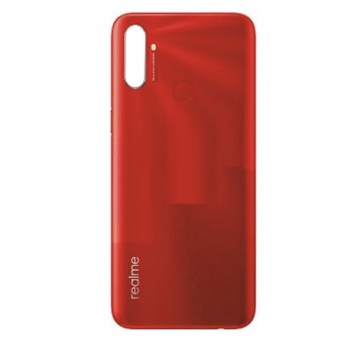 Задняя крышка для Realme C3, красная, Blazing Red, оригинал (Китай) + стекло камеры 