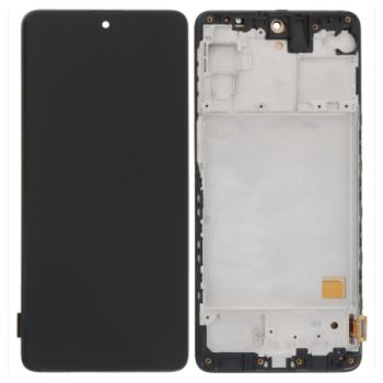 Дисплей (екран) для Samsung M317 Galaxy M31s чорний, TFT, з рамкою