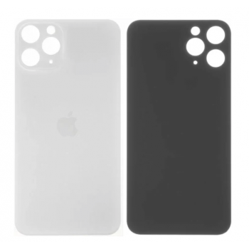 Задняя крышка для iPhone 11 Pro, белая оригинал, со стеклом камеры