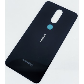 Задняя крышка для Nokia 6.1 Plus TA-1083/TA-1116/TA-1103, Nokia X6 2018 TA-1099, черная