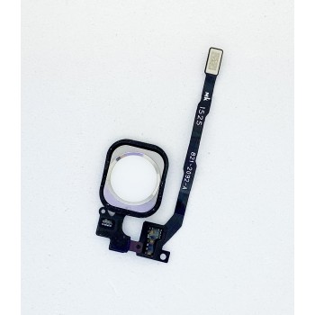 Шлейф для iPhone 5S/SE, с кнопкой меню (Home) и белой пластиковой накладкой
