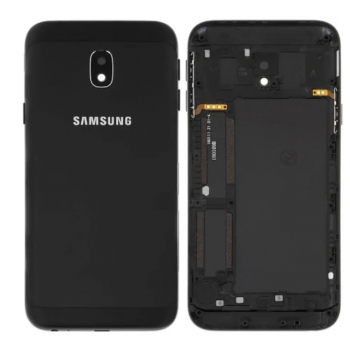 Задняя крышка для Samsung J330F Galaxy J3 (2017), черная, оригинал 
