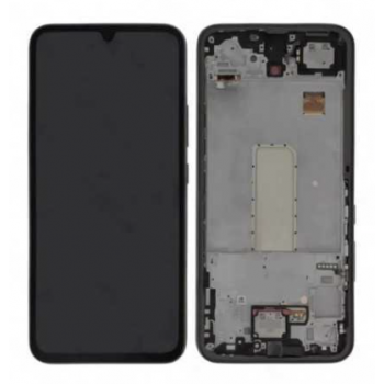 Дисплей (екран) для Samsung A346B Galaxy A34 чорний, OLED, з рамкою, Cosmic Black