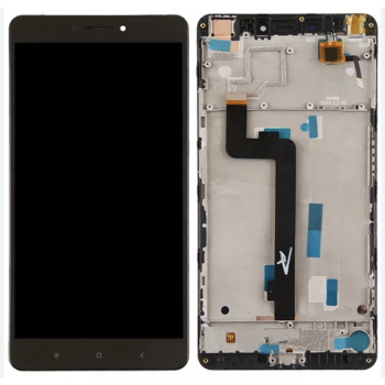 Дисплей (экран) для Xiaomi Mi Max /Mi Max Pro/Mi Max Prime + тачскрин, черный, с передней панелью