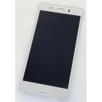 Дисплей (экран) для Sony G8441 Xperia XZ1 Compact + тачскрин, серебристый оригинал 