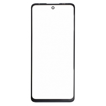 Скло корпусу для Motorola XT2139-1 Edge 20 Lite/Edge 20 Fusion, чорне, з OCA-плівкою