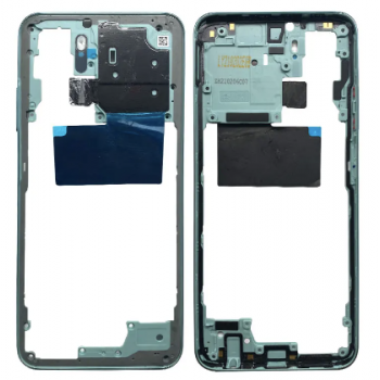 Рамка корпуса Xiaomi Redmi Note 10 4G/Redmi Note 10S, зеленая, Aqua Green (Lake Green) 