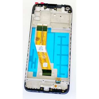 Дисплей (экран) для Samsung A115F Galaxy A11 + тачскрин, черный, с передней панелью, копия хорошего качества (In-Cell)