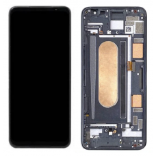 Дисплей (экран) для Asus ROG Phone 3 ZS661KS/ZS661KL + тачскрин, черный, Amoled, оригинал (Китай)  с передней панелью 