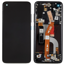 Дисплей (экран) для Asus ZenFone 8  ZS590KS + тачскрин, черный, Amoled, оригинал (Китай) переклеено стекло, с передней панелью   