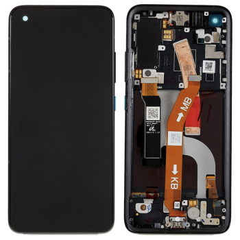 Дисплей (экран) для Asus ZenFone 8  ZS590KS + тачскрин, черный, Amoled, оригинал (Китай) переклеено стекло, с передней панелью   