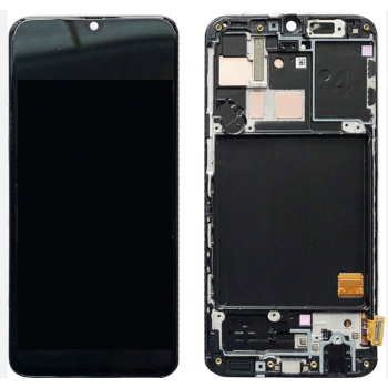 Дисплей (экран) для Samsung A405F Galaxy A40 + тачскрин, черный, TFT (In-Cell) с передней панелью 