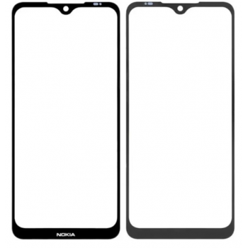Стекло дисплея Nokia 7.2/ Nokia 6.2, черное, с OCA-пленкой, оригинал (Китай), с олеофобным покрытием