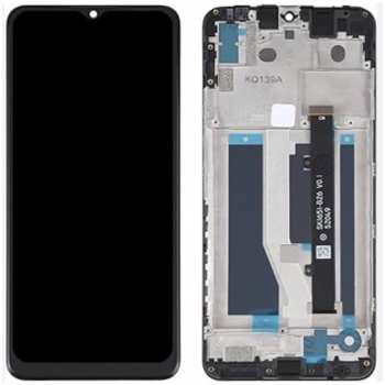 Дисплей (экран) для ZTE Blade A71 + touchscreen, черный, с передней панелью 