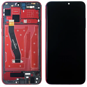 Дисплей (экран) для Honor 8X /9X Lite + тачскрин, черный , с передней панелью красного цвета 
