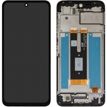 Дисплей (екран) для ZTE Blade V60 чорний, оригінал PRC, з рамкою