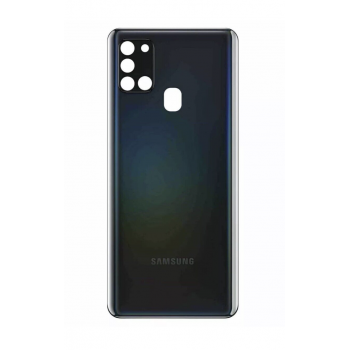 Задняя крышка для Samsung A217F Galaxy A21s, черная, оригинал (Китай) + стекло камеры 