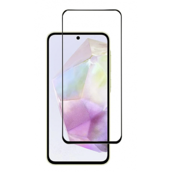Захисне скло Samsung A356 Galaxy A35 /A556 з чорною рамкою, Full Glue