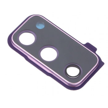 Стекло камеры для Samsung G780F Galaxy S20 FE, с рамкой фиолетового цвета, Cloud Lavender 