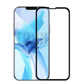 Защитное стекло для iPhone 13/ iPhone 13 Pro 6.1, черное Full Glue