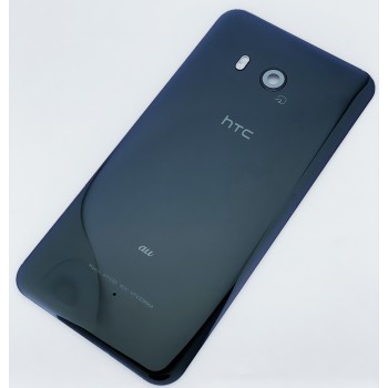 Задняя крышка для HTC U11, черная, Brilliant Black, оригинал