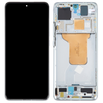 Дисплей для Xiaomi 12 /Xiaomi 12X чорний, Amoled, оригінал PRC переклеєне скло, з рамкою зеленого кольору, Green