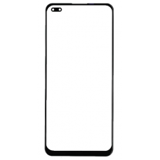 Скло корпусу для Oppo Reno 4 5G/Reno 4 Lite/A93 4G, чорне, з OCA-плівкою