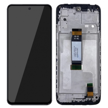 Дисплей (экран) для Xiaomi Redmi 12/Redmi 12 5G + touchscreen, черный, оригинал (Китай) с передней панелью 