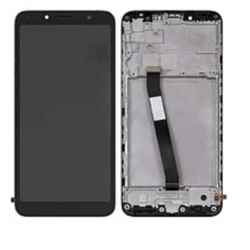 Дисплей (экран) для Xiaomi Redmi 7A + тачскрин, черный, с передней панелью