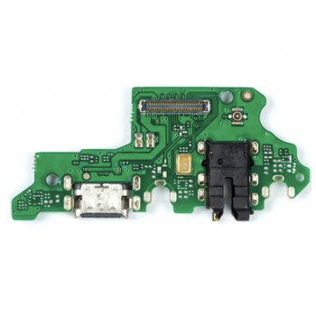 Шлейф для Huawei P Smart Pro STK-L21 с разъемом зарядки и микрофоном - нижняя плата