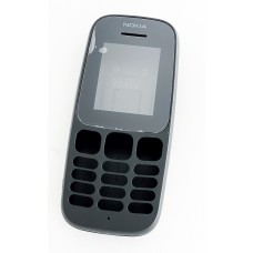 Корпус Nokia 105 2017, черный, без средней части 