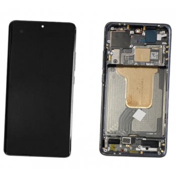 Дисплей (экран) для Xiaomi 12 /12X 5G + touchscreen, черный, Amoled, оригинал (Китай) с передней панелью серого цвета, Gray 