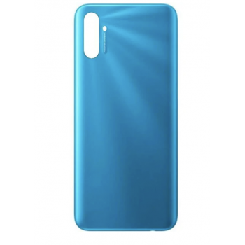 Задняя крышка для Realme C3, синяя, Frozen Blue, оригинал (Китай) + стекло камеры 