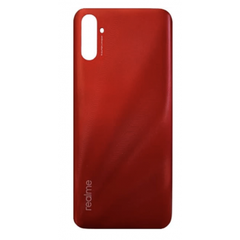 Задняя крышка для Realme C3i, красная, Blazing Red, оригинал (Китай) + стекло камеры 
