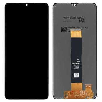 Дисплей (екран) для Samsung A045 Galaxy A04, чорний, оригінал PRC з передньою панеллю