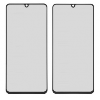 Стекло дисплея для Samsung A415F Galaxy A41 2021, черное, с OCA-пленкой, оригинал (Китай) с олеофобным покрытием