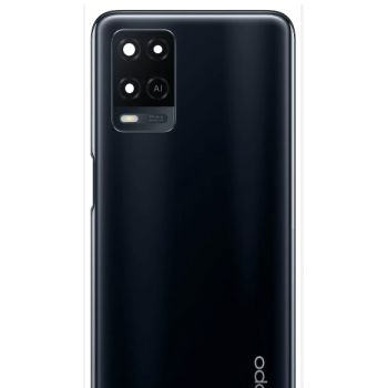 Задня кришка для Oppo A54 4G, чорна, Crystal Black, оригінал PRC + скло камери