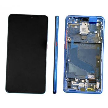 Дисплей (екран) для Xiaomi Mi 9T/Mi 9T Pro/Redmi K20/Redmi K20 Pro, чорний, TFT, без функції відбитка пальця, з передньою панеллю синього кольору, Gla