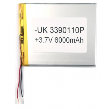Аккумулятор универсальный 3390110P 112 х 90 х 3 мм 6000 mAh 3.7 V,